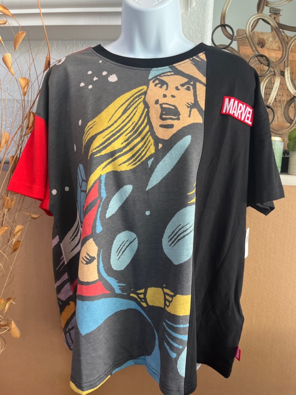 Marvel Thor Comic Tee in Black